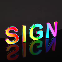 Letrero Luminoso LED 3D Personalizado para Exteriores, Letrero Comercial con Letras Iluminadas Frontalmente, Letrero para Tienda con Luz Electrónica de Colores