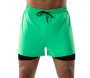 Short <span class=keywords><strong>de</strong></span> <span class=keywords><strong>bain</strong></span> pour <span class=keywords><strong>homme</strong></span> adulte Nouveau style court anti-embarras Double couche Coupe ample Short <span class=keywords><strong>de</strong></span> <span class=keywords><strong>bain</strong></span> à séchage rapide Grande taille pour l'été - Product Image 4