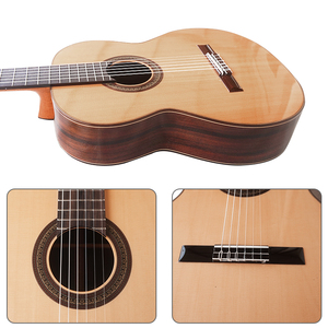 <span class=keywords><strong>Guitare</strong></span> <span class=keywords><strong>classique</strong></span> Aiersi Factory OEM personnalisée, 39 pouces, table en cèdre, cordes en nylon, peinture brillante de haute qualité - Product Image 2