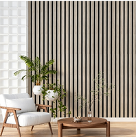 Panneaux muraux acoustiques en bois rainuré décoratifs, placage personnalisé, MDF, pour la rénovation des plafonds résidentiels, commerciaux, intérieurs et extérieurs