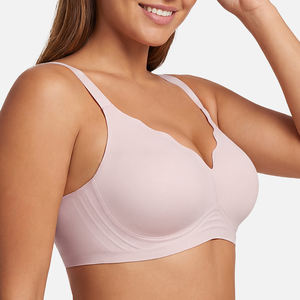 Bralettes Invisibles Inalámbricos al por Mayor OEM, Sujetadores Sin Costuras con Soporte Suave, Tallas Grandes, Copas Grandes, Transpirables, <span class=keywords><strong>Sujetador</strong></span> Push-up de Gel para Mujer - Product Image 2