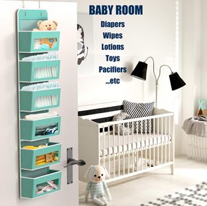 Organizzatore da Appendere Sopra la Porta <span class=keywords><strong>a</strong></span> 6 Livelli con 12 Tasche Trasparenti, Organizzatore per Armadio - Product Image 4