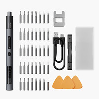 Vis pour appareils, kit de réparation sans fil de précision 50-en-1, mini tournevis électrique, 3 réglages de couple et lumière LED pour PC