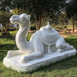 Tượng lạc đà bằng đá cẩm thạch với chủ đề sa mạc Trắng - Product Image 3