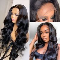 Uniky Perruque cheveux humains Full Lace HD transparente Body Wave 360 Perruques Lace Perruques cheveux humains Lace Frontal pour femmes noires