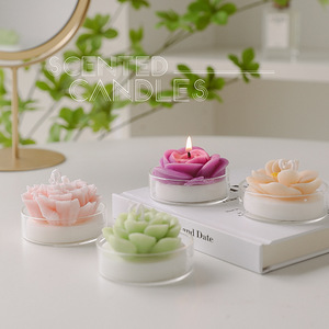 ローズフラワーキャンドル香りキャンドル家庭用装飾,卸売り - Product Image 3
