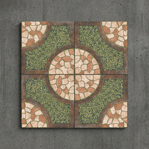Carreaux de parking en porcelaine émaillée numérique gaufrés 40x40cm 9mm 12mm, finition rustique mate antidérapante pour extérieur - Product Image 4