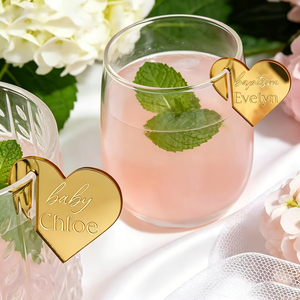 <span class=keywords><strong>Etiquetas</strong></span> de Acrílico <span class=keywords><strong>Personalizadas</strong></span> con Forma de Corazón <span class=keywords><strong>para</strong></span> Bebidas, <span class=keywords><strong>Etiquetas</strong></span> de Vidrio con Nombre <span class=keywords><strong>para</strong></span> Bodas, Fiestas, Bautizos, Dijes Minimalistas de Lujo <span class=keywords><strong>para</strong></span> Vasos, Venta al por Mayor - Product Image 2