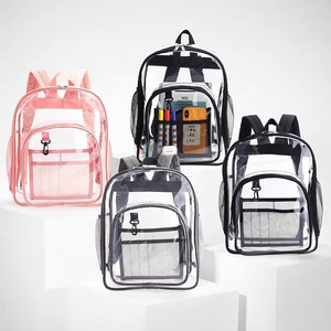 Sac à dos transparent en PVC pour étudiants, grand sac d'école pour enfants, sac de voyage personnalisé pour garçons et femmes, sacs d'école pour enfants en gros - Product Image 2
