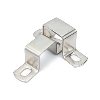 Support en acier inoxydable en forme de U, pince à angle droit, pince pour tube carré