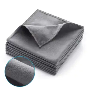 Reusable Streak Free Fine Finishes Wipe Large Screens Cleaning Microfiber Suede Cloth