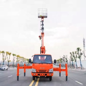 Camion diesel Isuzuu avec plateforme élévatrice hydraulique de 23 à 45 m, transmission manuelle, pour opérations de plateformes de travail en hauteur - Product Image 4