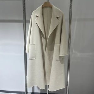 <span class=keywords><strong>Cappotto</strong></span> di lana 100% <span class=keywords><strong>Cashmere</strong></span> per le donne in lana naturale fatta a mano lunga Trench accetta Design personalizzato - Product Image 1