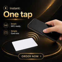 Weiße NTAG 213 NFC PVC Smart Card 13,56MHz Kontaktlose Inkjet RFID Blanko-Karte