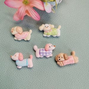 Aksesori dekorasi kerajinan perhiasan DIY pesona lucu <span class=keywords><strong>Dachshund</strong></span> Resin kartun lucu Cabochon punggung datar anjing peliharaan - Product Image 4