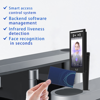 Sistema de Control de Acceso Tendcent WiFi TCP/IP de 7 Pulgadas con Reconocimiento Facial Biométrico y Tarjeta IC, Terminal Android Personalizable con Función de Reinicio