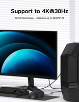 UNIEAN Usine Vente en gros 2M 3M HD 48Gbps Câble vidéo 1.4 DP vers UHD 8K4K Port d'affichage vers câble UHD pour TV mobile