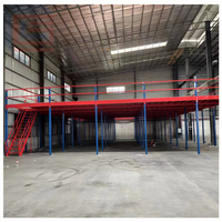 Système de rayonnage de stockage d'entrepôt sur plateforme de mezzanine en métal de qualité industrielle