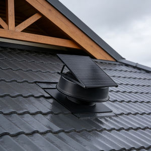 Ventilateur d'extraction de toit solaire 12 pouces 40W pour réservoir d'eau, <span class=keywords><strong>promotion</strong></span> de mars, souffleur d'<span class=keywords><strong>air</strong></span> DC, refroidisseur de réservoir d'eau, extracteur de chaleur - Product Image 1