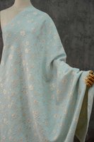 Nouveau tissu Jacquard pour décoration de bagages en tissu de fleurs de pêcher en relief 3d avec fil d'or élégant