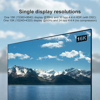 Cable DP2.1 de 16K y 54Gbps de Alta Velocidad - 8K 240Hz 4K 240Hz HDR G-Sync FreeSync Chapado en Oro para Juegos, Monitor de PC, PS5, RTX 4090