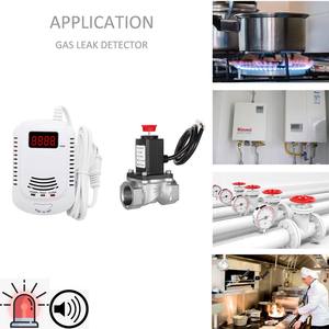 Detector de <span class=keywords><strong>Gas</strong></span> <span class=keywords><strong>Lpg</strong></span> al por mayor de fábrica con válvula solenoide alarma de <span class=keywords><strong>Gas</strong></span> <span class=keywords><strong>Lpg</strong></span> con válvula solenoide accesorios de cocina para el hogar - Product Image 3
