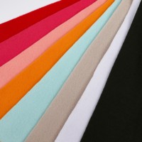 Tissu polaire en polyester brossé 280 GSM, intérieur doux brossé pour sweats à capuche/sweat-shirts, MOQ 500m