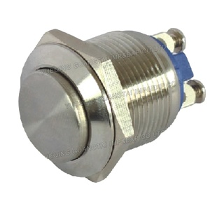 Interruptor de botón de retorno de resorte momentáneo universal de alta calidad con terminales - Product Image 1