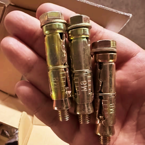 Zware, hoogwaardige zeskantbout van gegalvaniseerd verzinkt koolstofstaal met hoge sterkte, 1800MPA capaciteit voor beton - Product Image 2