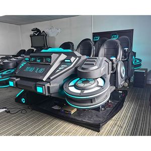 Simulador de Carruajes para Seis Jugadores, Experiencia de Realidad Virtual 9D, Atracción de Entretenimiento Interior de Metal para Centros Comerciales - Product Image 6