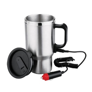 Toptan 16oz bpa ücretsiz çift duvar özel logo paslanmaz çelik elektrikli oto kaloriferi kahve usb kupa ısıtıcı - Product Image 2