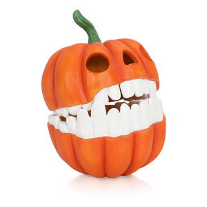 Caja de Almacenamiento con Forma de Calabaza de Halloween, Artesanía de Resina con Dientes Móviles, Decoración para Interiores - Product Image 2