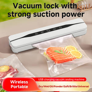 New USB Rechargeable Wireless Portable <b>Large</b> Suction Smart Touch Screen Household Automatic Kitchen Food <b>Plastic</b> Sealing Machine - Product Image 4