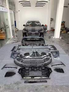 Kit de carrocería de alta calidad para Audi Q8 al estilo RSQ8, material PP, parachoques delantero y trasero, faldones laterales, parrilla y difusor. - Product Image 3