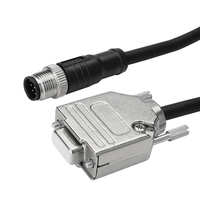 Arnés RS232 RS485 de Alta Calidad, Conector M12 a DB9, Conector de Aviación M12 de 5 Pines a D-sub de 9 Pines, Cable VGA