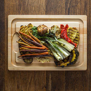 Tabla de Cortar de Madera de Cerezo y Arce, Tabla de Trinchar Personalizable Reversible Rectangular para Accesorios de Cocina - Product Image 3