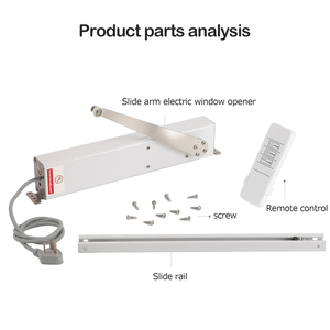 220V hiện đại tự động mở cửa Swing với cánh tay trượt được sử dụng để mở 90 độ cửa sổ khuôn cửa thép Vật liệu vít cài đặt - Product Image 3
