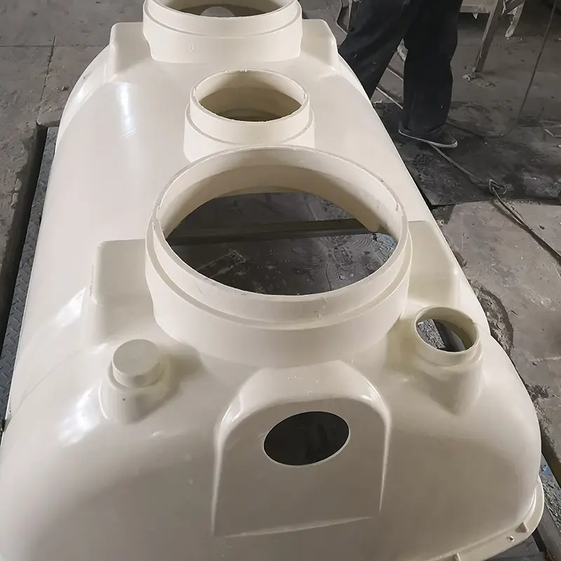 Moldado de FRP fossa séptica, renovação rural vaso sanitário fossa séptica, integrado três-grade fabricante abastecimento do tanque séptico
