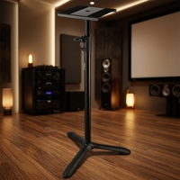 Support d'enceinte réglable robuste Yinyu SS049, capacité de charge de 20 kg, pour moniteurs de studio et systèmes de sonorisation avec base trépied