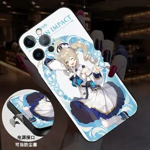 Anime Girl Incoming Call Led Flashing glowing phone cases light up Luminous Glass led phone case pour iPhone