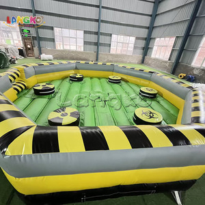 Juego Inflable Comercial Meltdown Wipeout, Juego de PVC Last Man Standing Sweeper para Fiestas de Adultos, <span class=keywords><strong>Alquiler</strong></span> para Carnavales - Product Image 1