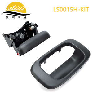 Kit de manija de puerta trasera negra LS0015H para Chevrolet Silverado GMC Sierra, pieza de repuesto de plástico y metal - Product Image 3