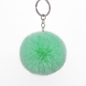 8cm Pom Ball Keychain Pompom Balls Pompoms Keyrings Keys Keychain