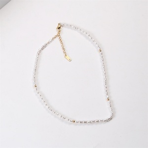 Accesorios de Moda, Collares de Perlas de Agua Dulce, Joyería, Collar de Perlas Doradas de Acero Inoxidable para Mujer - Product Image 6