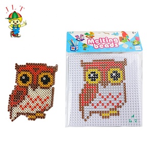 Lot de perles Hama éducatives en EVA de 5 mm en forme de hibou pour enfants, jouets à repasser pour enfants - Product Image 1