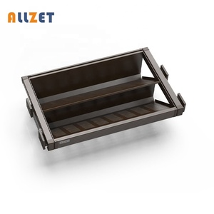 Double Layer Wardrobe Storage Basket Storage Tray Wardrobe Accessories Laundry Baskets Kitchen cabinet