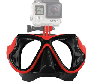 Gafas de buceo de vidrio templado subacuático, máscara de natación, gafas de buceo con soporte para cámara - Product Image 1