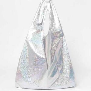 Sac à provisions écologique pliable pied de poule en métal sac de rangement rétractable portable pour femme - Product Image 4