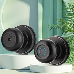 Yuvarlak Düğmeli Tuya Akıllı Kilit Kolay Kurulumlu Silindirik Elektronik Dijital Biyometrik Parmak İzi Kilidi Akıllı Ev için - Product Image 6