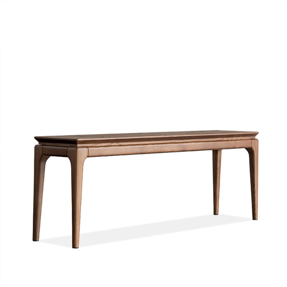 Wholesale Modern Design Wood Furniture Dining Living Room Chairs Wooden Waiting Bench Chair Outdoor Patio Benches